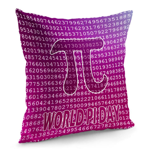 Image of Mathematical Notation Pi Pillow Cover