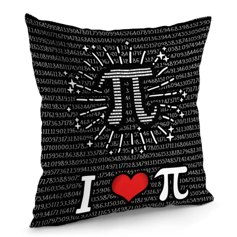 Image of Mathematical Notation Pi Pillow Cover