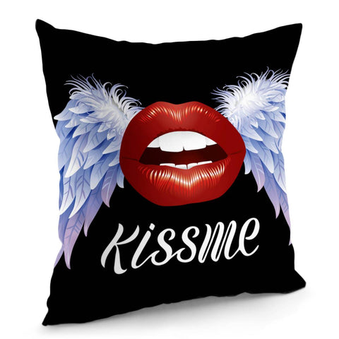 Image of Red Lips Pillow Cover