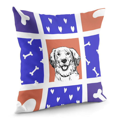 Image of Golden Retriever Pillow Cover