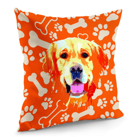 Image of Golden Retriever Pillow Cover