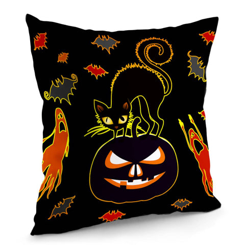 Image of Pumpkin Lantern Pillow Cover