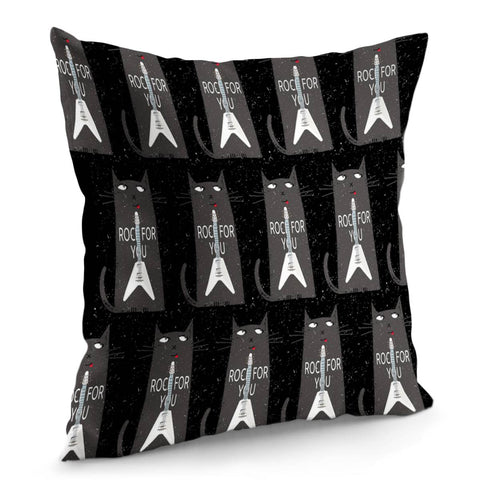 Image of Rock Cat Pillow Cover