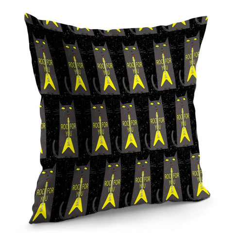 Image of Rock Cat Pillow Cover