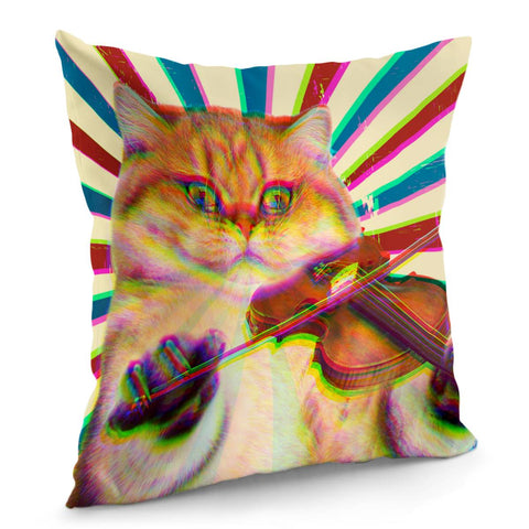 Image of Rock Cat Pillow Cover