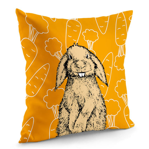 Image of Rabbit Pillow Cover