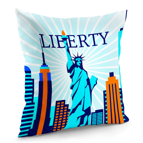 Image of Statue Of Liberty Pillow Cover