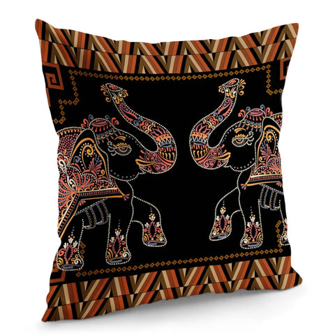 Image of Double Elephant Pillow Cover