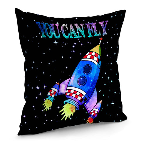 Image of Spaceship Pillow Cover