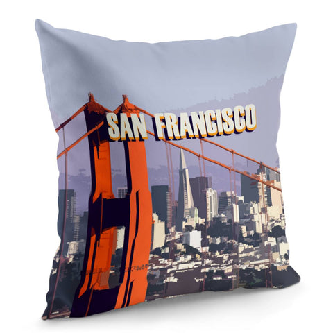 Image of Golden Gate Bridge Pillow Cover