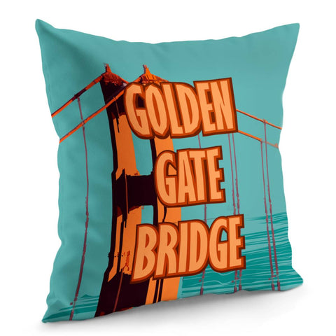 Image of Golden Gate Bridge Pillow Cover