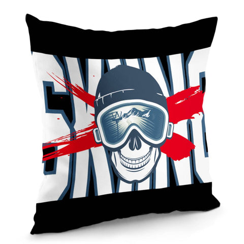 Image of Skiing Pillow Cover