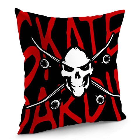 Image of Death Skateboard Pillow Cover