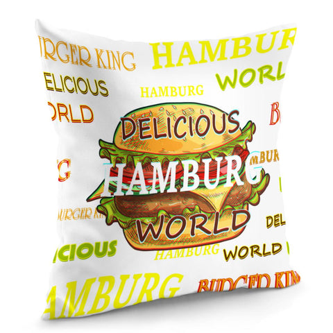 Image of Hamburger Pillow Cover