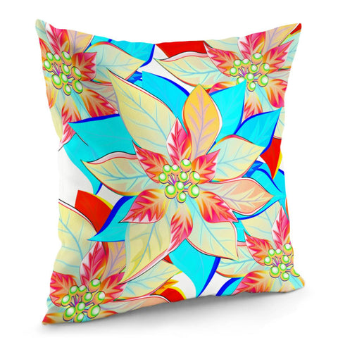 Image of Christmas Flower Pillow Cover