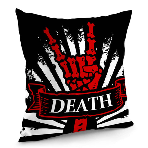 Image of Devil Horn Gesture Pillow Cover