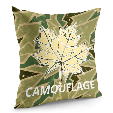 Image of Camouflage Pattern Pillow Cover