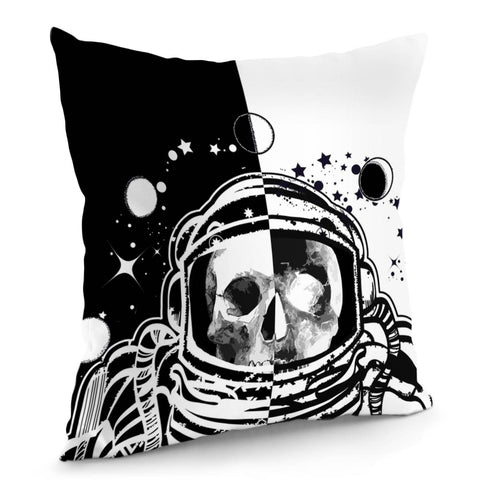 Image of Astronaut & Skull Pillow Cover