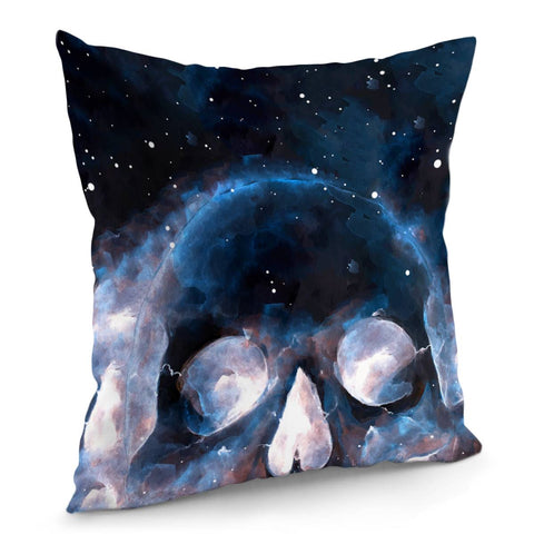 Image of Skull & Starry Sky Pillow Cover