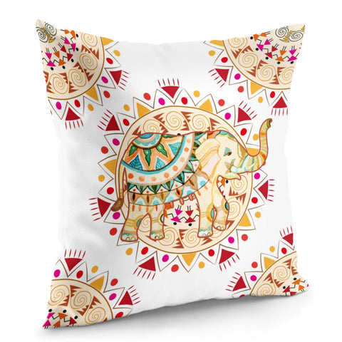 Image of Elephant & Mandala Pillow Cover