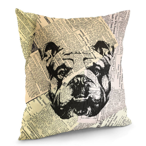 Image of Bulldog Pillow Cover