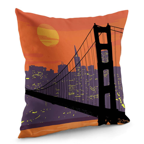 Image of Golden Gate Bridge Pillow Cover