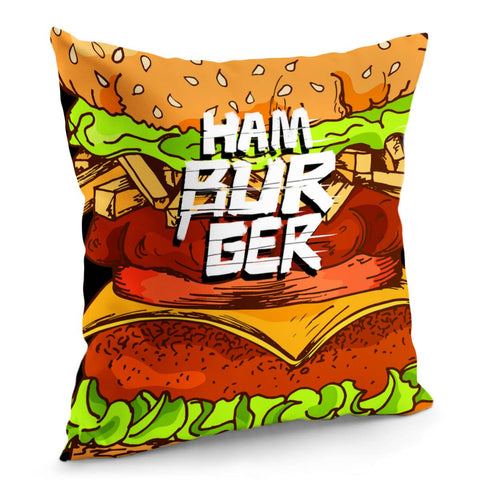 Image of Hamburger Pillow Cover