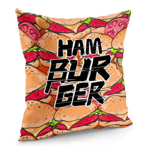 Image of Hamburger Pillow Cover