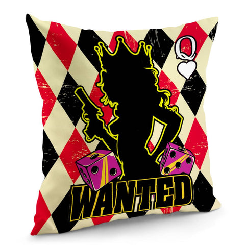 Image of Poker Queen Pillow Cover