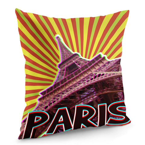 Image of Eiffel Tower Pillow Cover