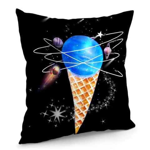 Image of Universe And Ice Cream Pillow Cover