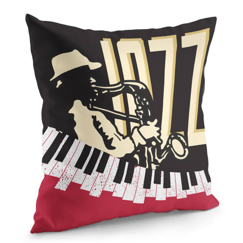 Image of Jazz & Saxophone Pillow Cover