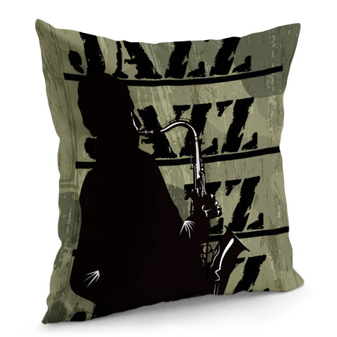 Image of Jazz & Saxophone Pillow Cover