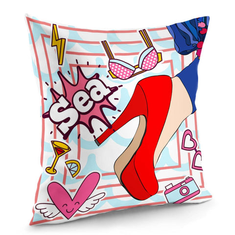 Image of High Heels Pillow Cover