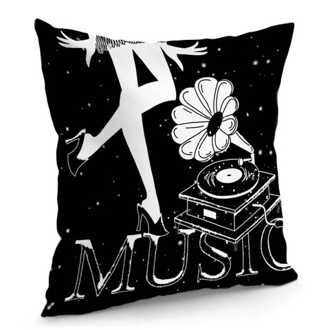 Image of Phonograph Pillow Cover