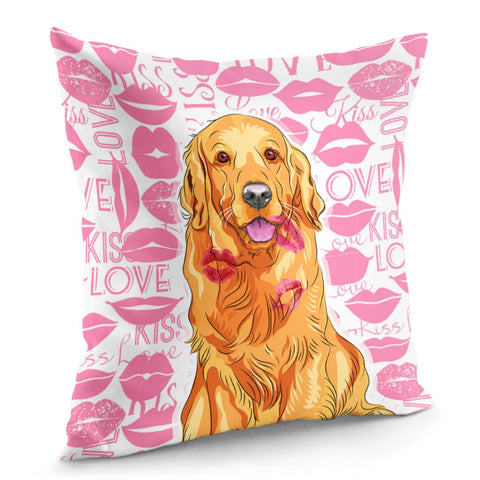 Image of Golden Retriever Pillow Cover