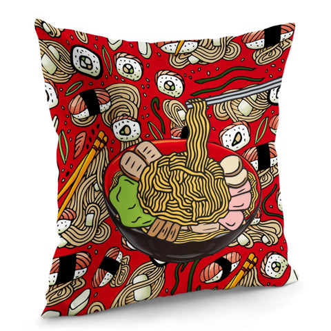 Image of Japanese Ramen Pillow Cover