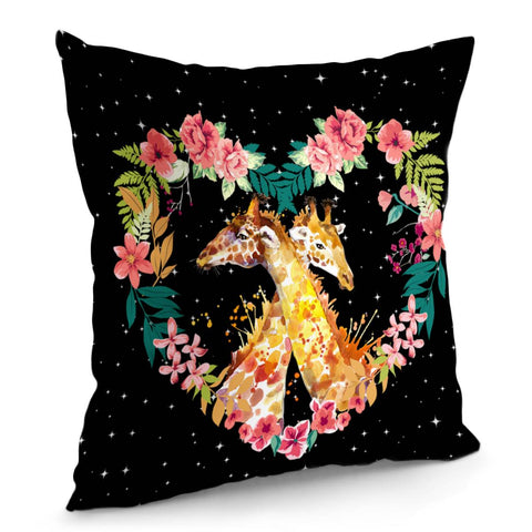 Image of Couple Animal Pillow Cover