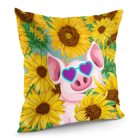 Image of Pig Pillow Cover