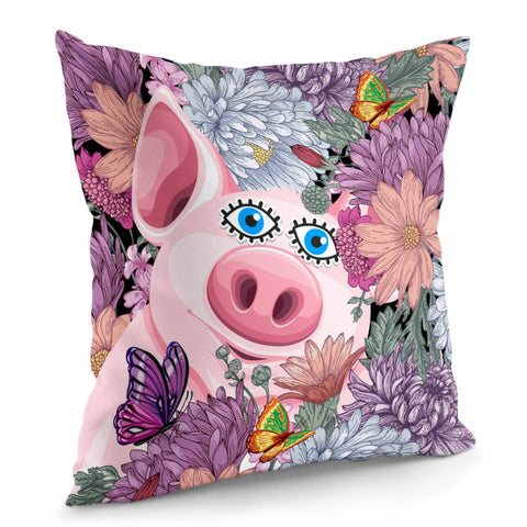 Image of Pig Pillow Cover