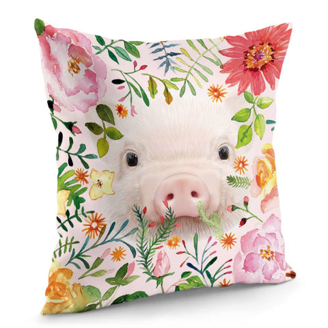 Image of Pig Pillow Cover