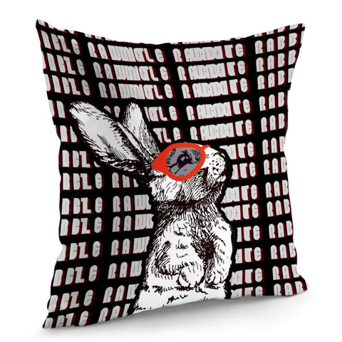 Image of Rabbit Pillow Cover