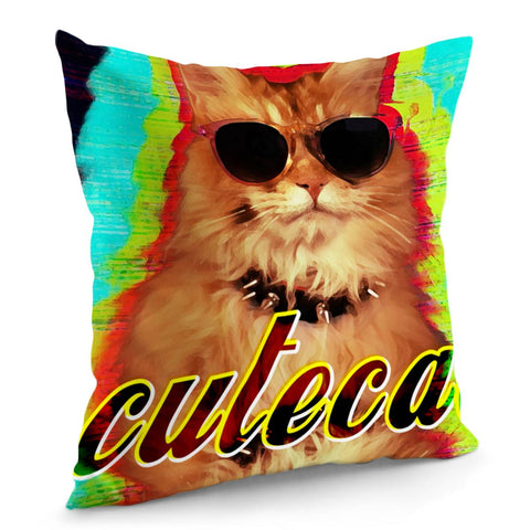 Image of Spectacle Cat Pillow Cover