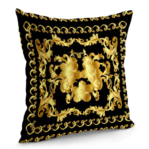 Image of Baroque Pattern Pillow Cover