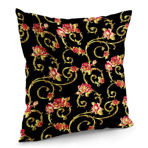 Image of Baroque Pattern Pillow Cover