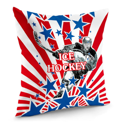 Image of Ice Hockey Pillow Cover