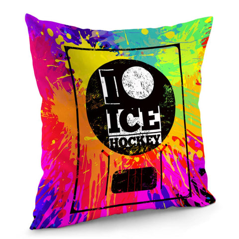 Image of Ice Hockey Pillow Cover