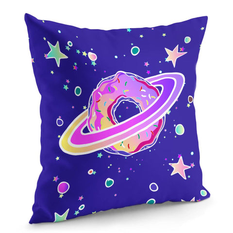 Image of Donuts And The Universe Pillow Cover