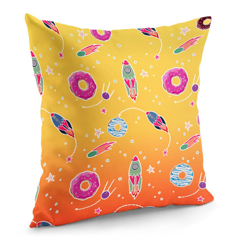 Image of Donuts And The Universe Pillow Cover