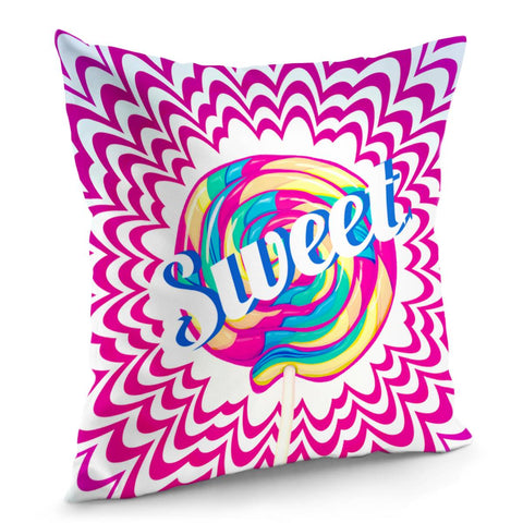 Image of Retro Lollipop Pillow Cover